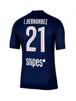 Moški Nogometna dresi replika Paris Saint-Germain Lucas Hernandez #21 Domači 2025-26 Kratek rokav